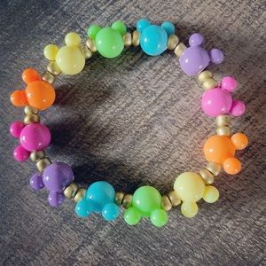 Pastel Multicolored Mickey Mouse Ears Bracelet
